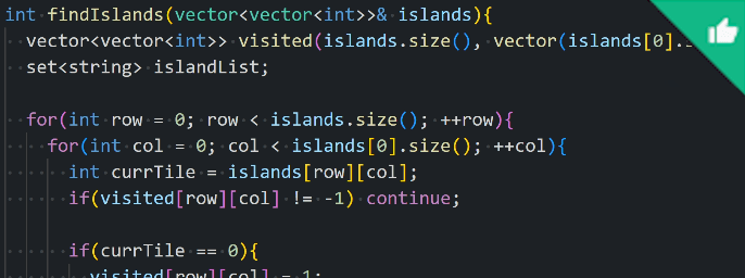 Number of Unique Islands