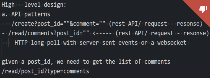 Design Live Comments